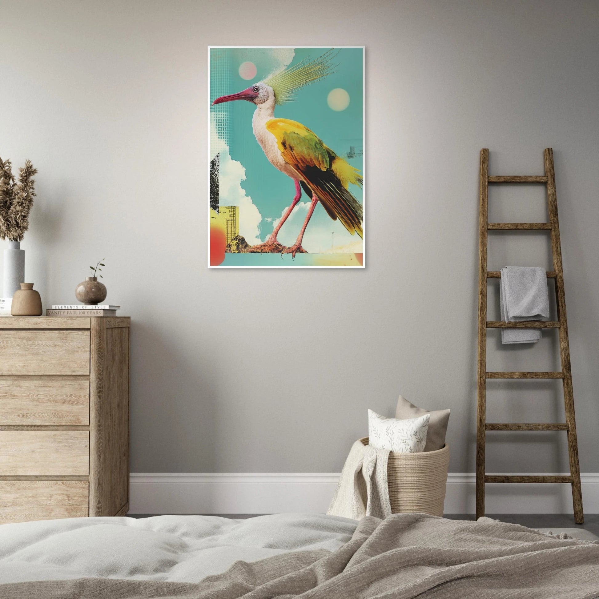 Surreal colorful bird Poster - Sillystroke