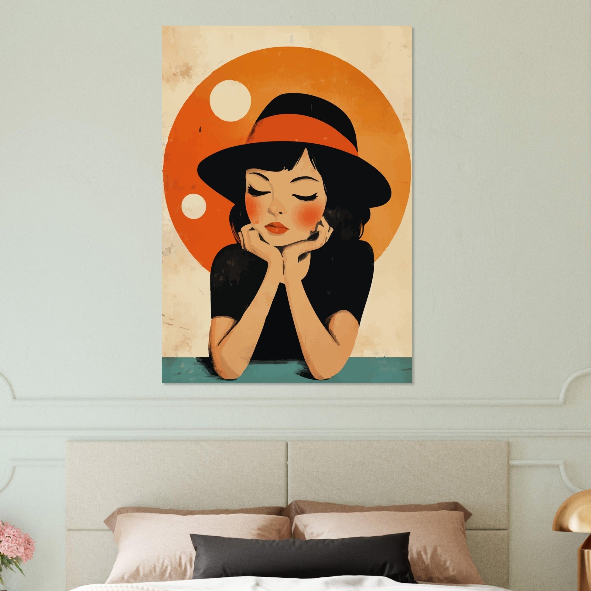 Thoughtful girl poster - Sillystroke