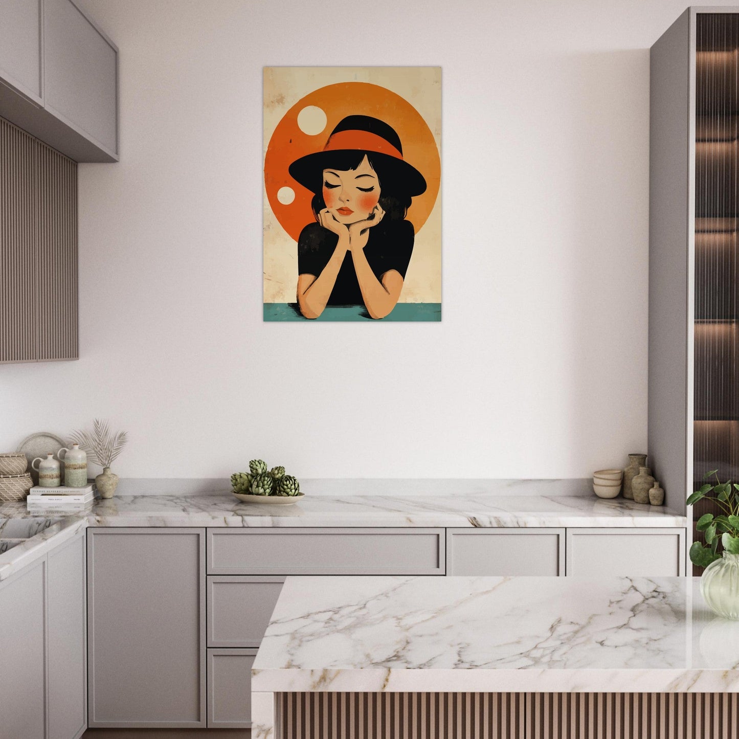 Thoughtful girl poster - Sillystroke