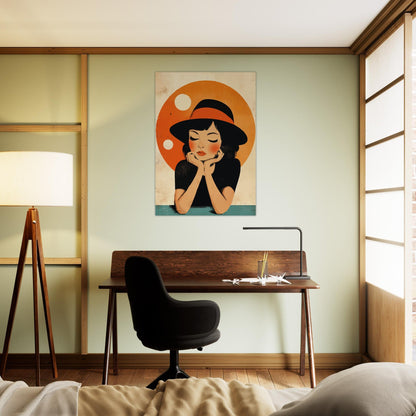 Thoughtful girl poster - Sillystroke
