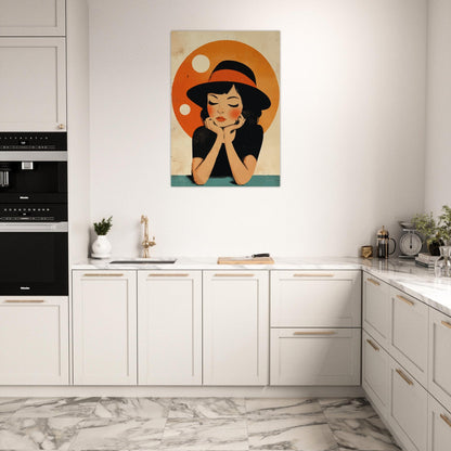 Thoughtful girl poster - Sillystroke