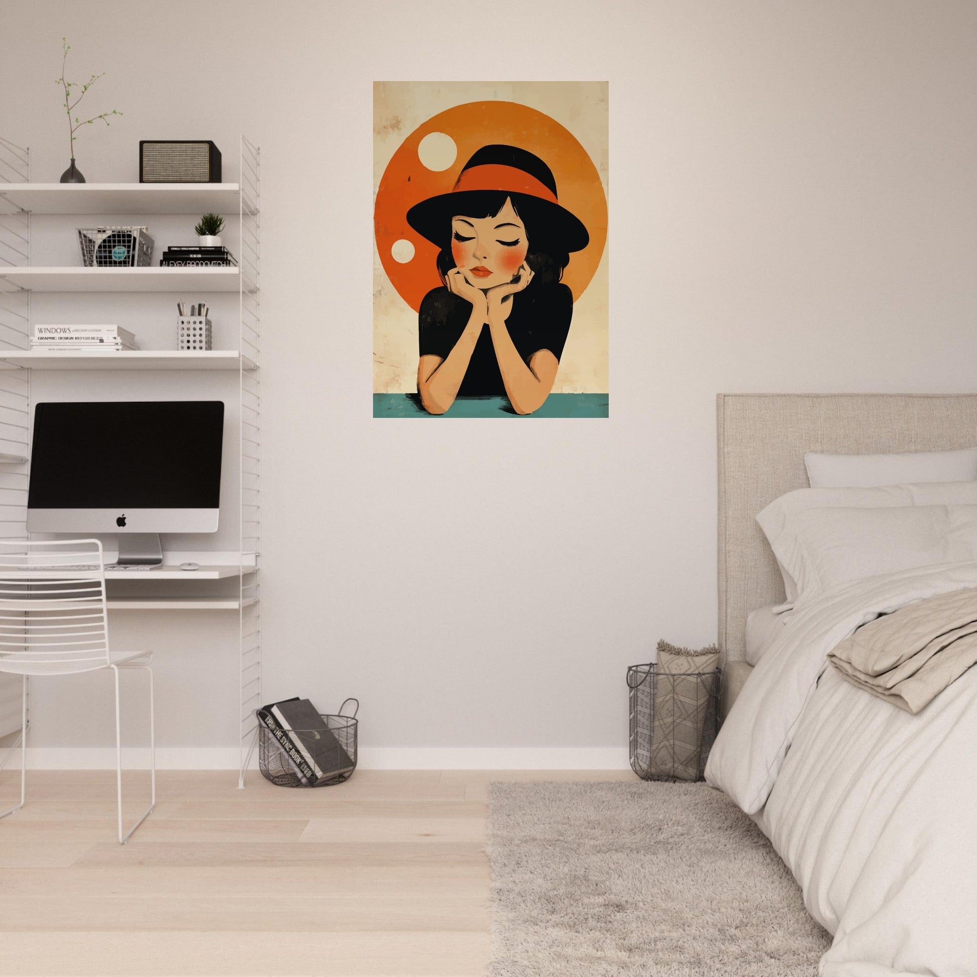 Thoughtful girl poster - Sillystroke