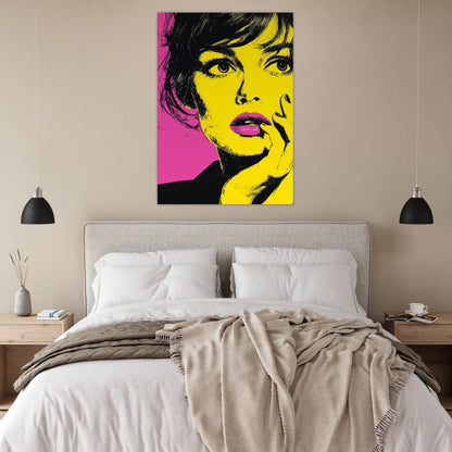 Thoughtful Woman Pop Art Poster - Sillystroke