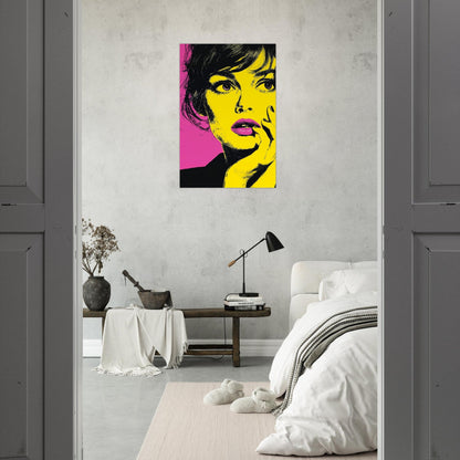 Thoughtful Woman Pop Art Poster - Sillystroke