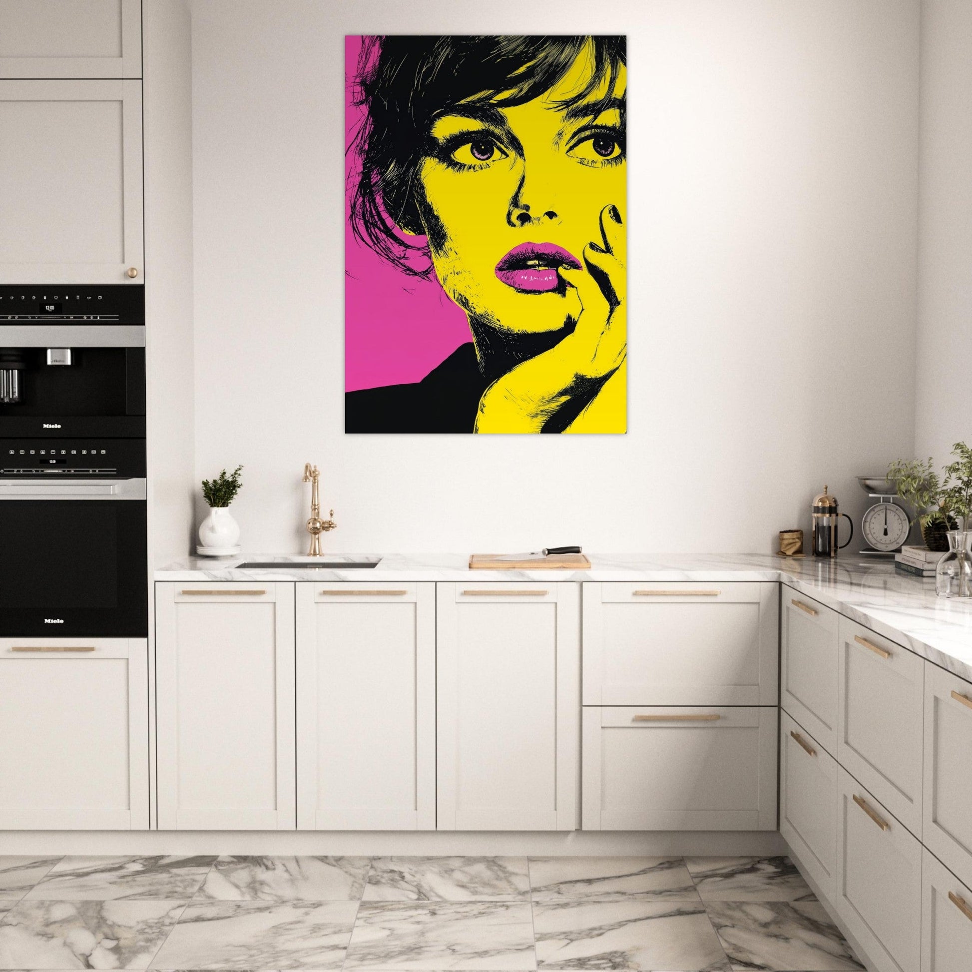 Thoughtful Woman Pop Art Poster - Sillystroke