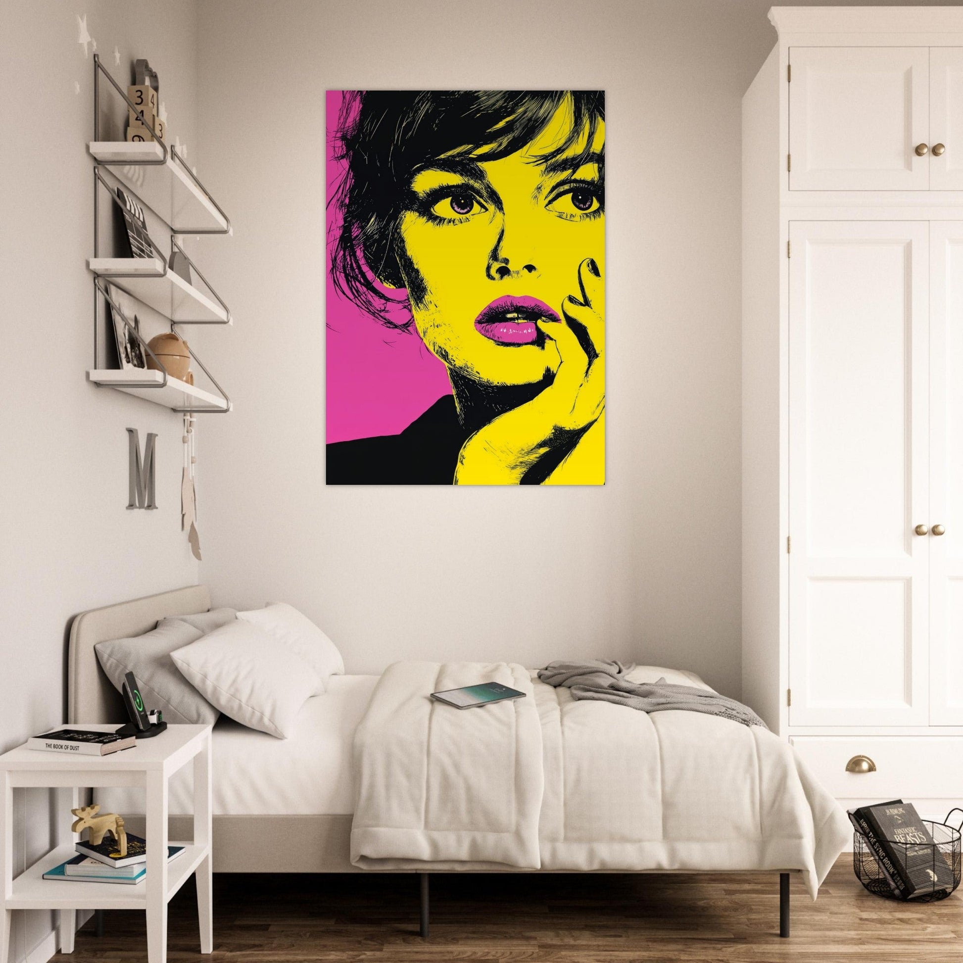Thoughtful Woman Pop Art Poster - Sillystroke