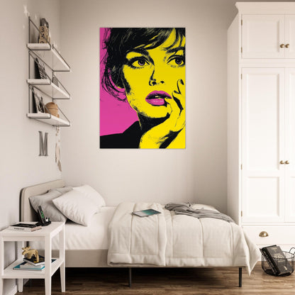 Thoughtful Woman Pop Art Poster - Sillystroke