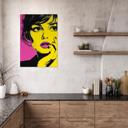 Thoughtful Woman Pop Art Poster - Sillystroke