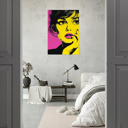 Thoughtful Woman Pop Art Poster - Sillystroke