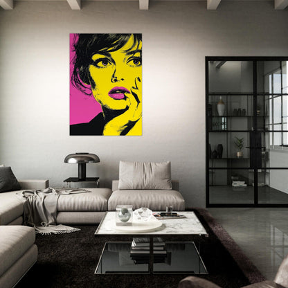 Thoughtful Woman Pop Art Poster - Sillystroke