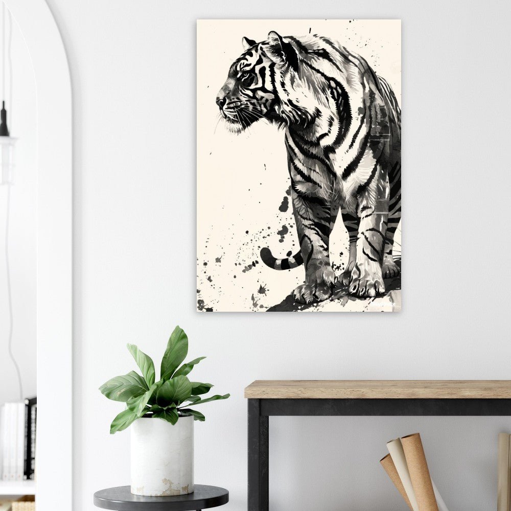 Tiger Illustration poster - Sillystroke