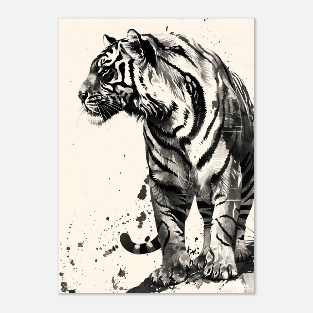 Tiger Illustration poster - Sillystroke