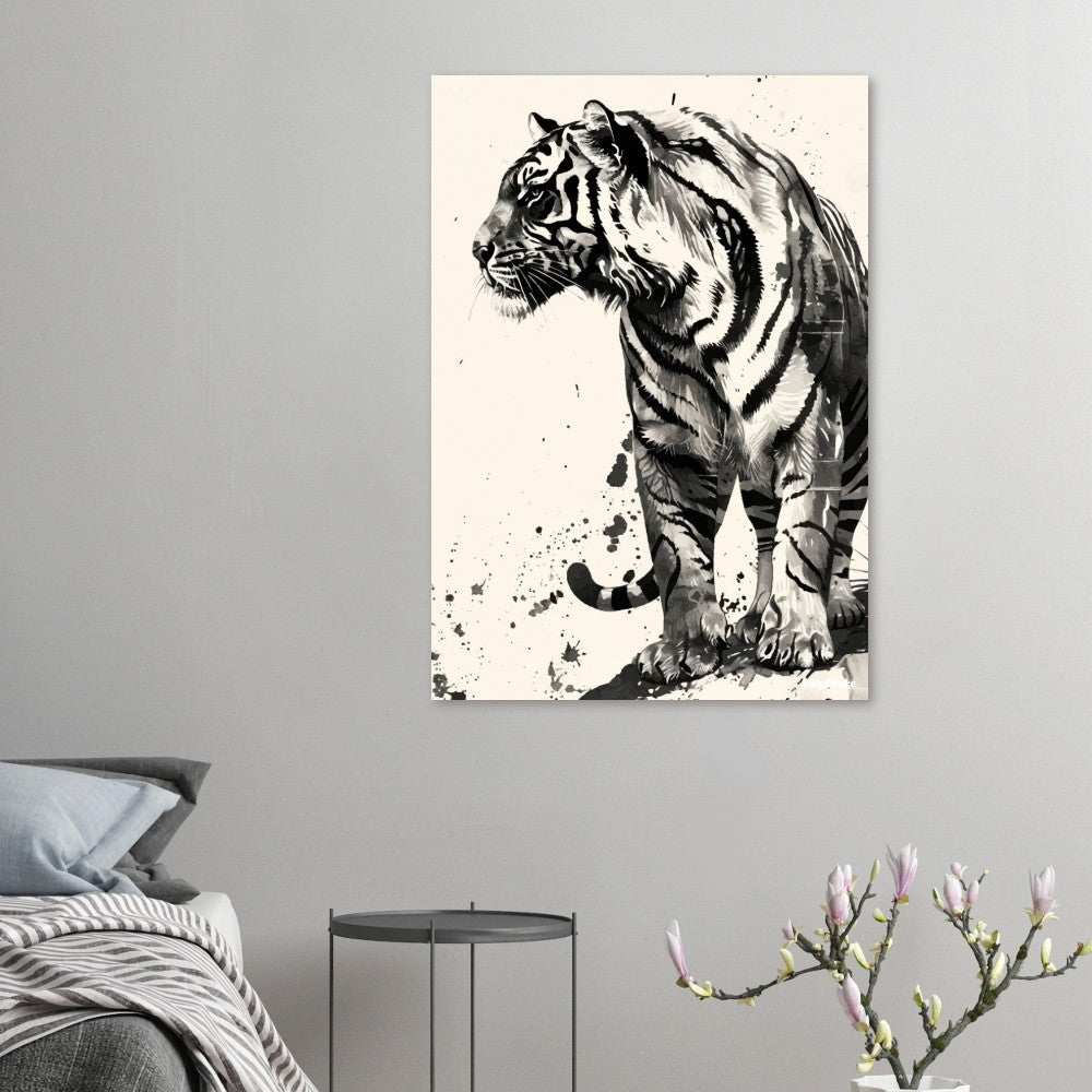 Tiger Illustration poster - Sillystroke