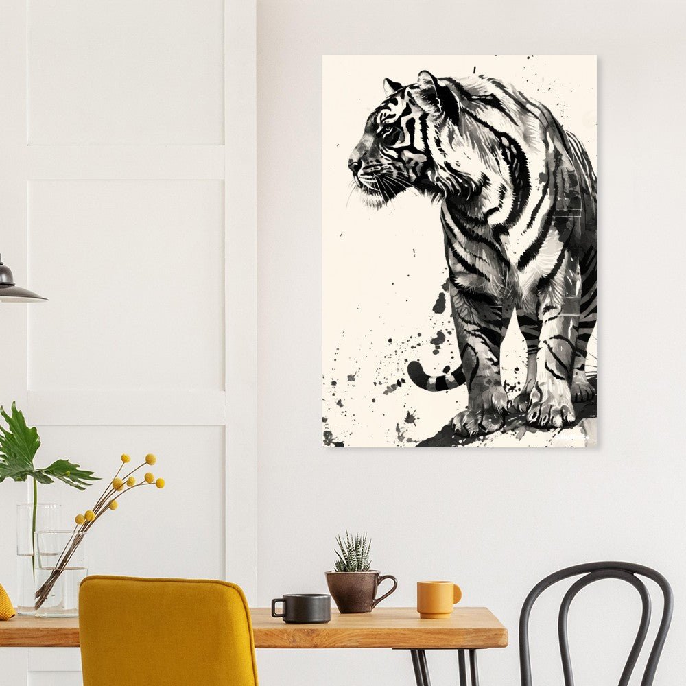 Tiger Illustration poster - Sillystroke