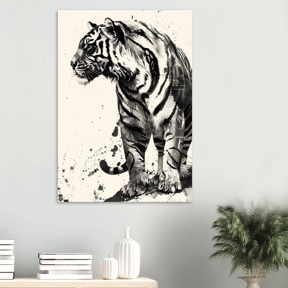 Tiger Illustration poster - Sillystroke