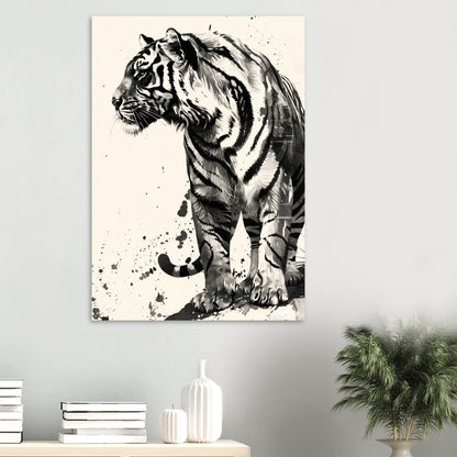 Tiger Illustration poster - Sillystroke