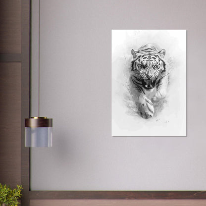 Tiger sketch poster - Sillystroke