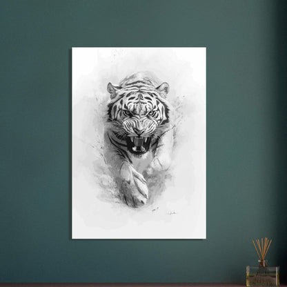 Tiger sketch poster - Sillystroke