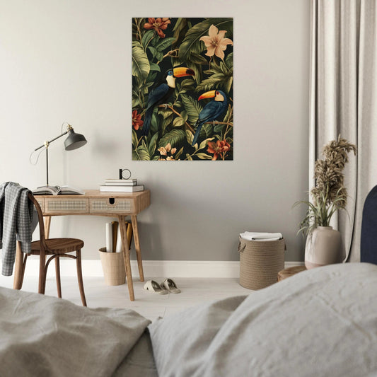Tropical toucans poster - Sillystroke