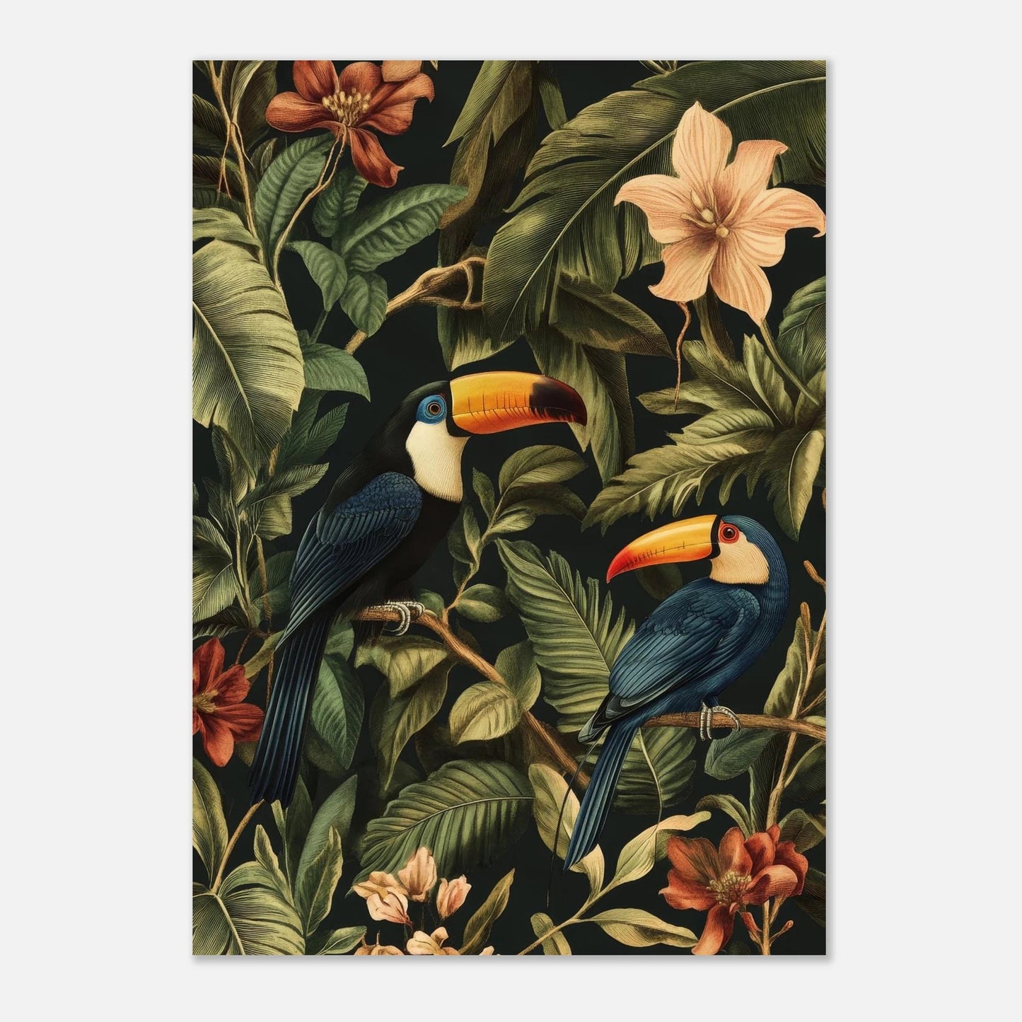 Tropical toucans poster - Sillystroke