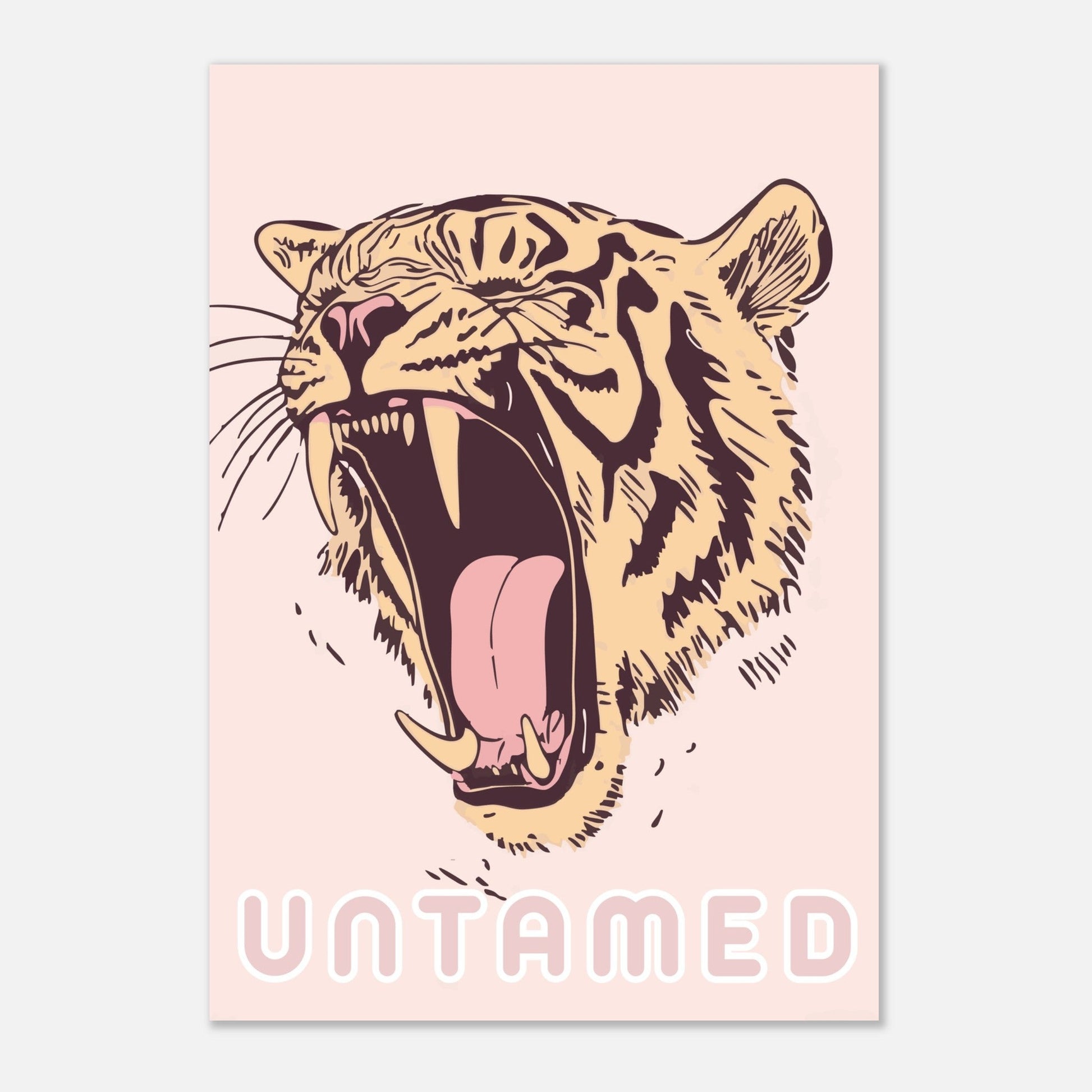 Untamed leopard poster - Sillystroke