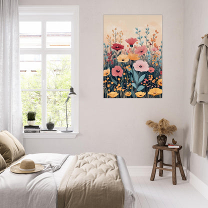 Vibrant flower poster - Sillystroke