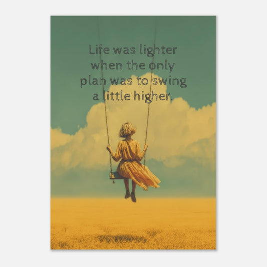 Vintage swing quote poster - Sillystroke