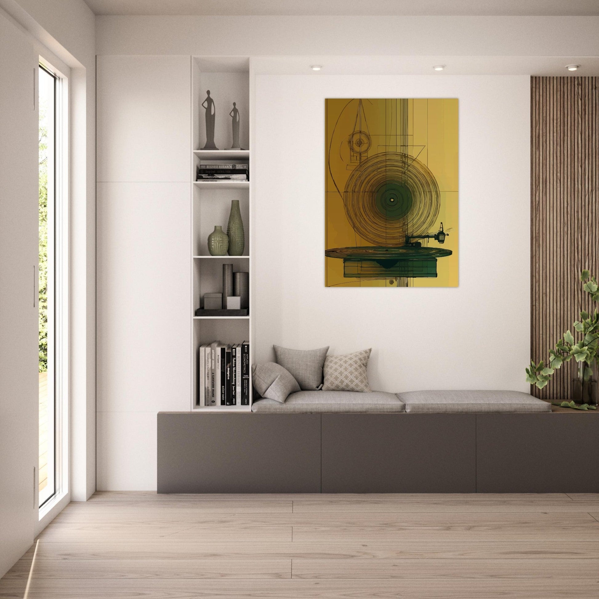 Vintage vinyl player poster - Sillystroke