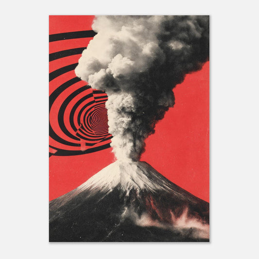 Volcano burst poster - Sillystroke