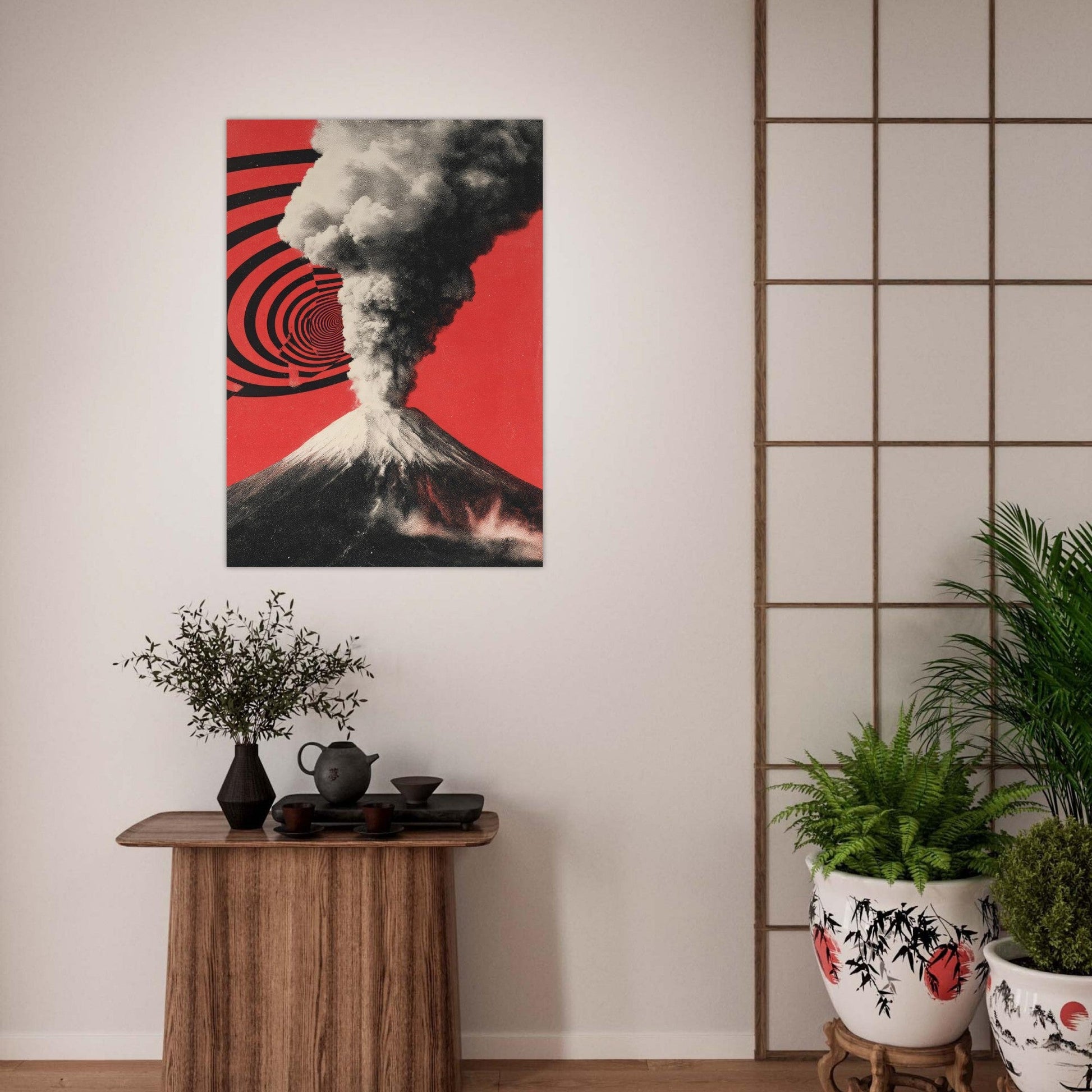 Volcano burst poster - Sillystroke