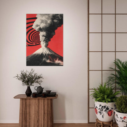 Volcano burst poster - Sillystroke