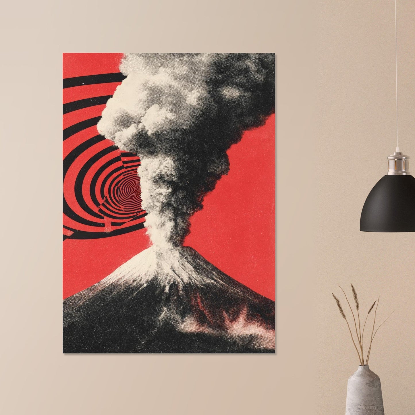 Volcano burst poster - Sillystroke