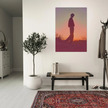 Walking through dusk poster - Sillystroke