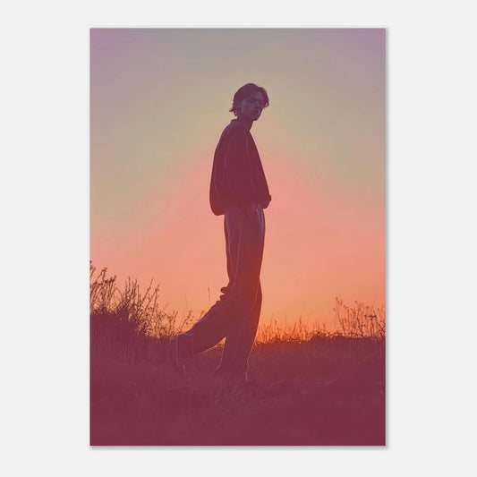 Walking through dusk poster - Sillystroke