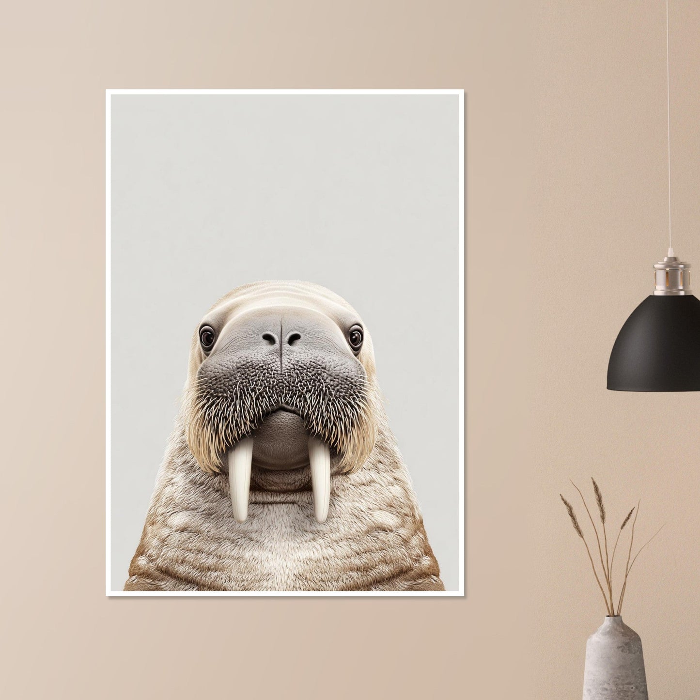Walrus portrait poster - Sillystroke
