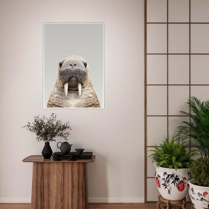 Walrus portrait poster - Sillystroke