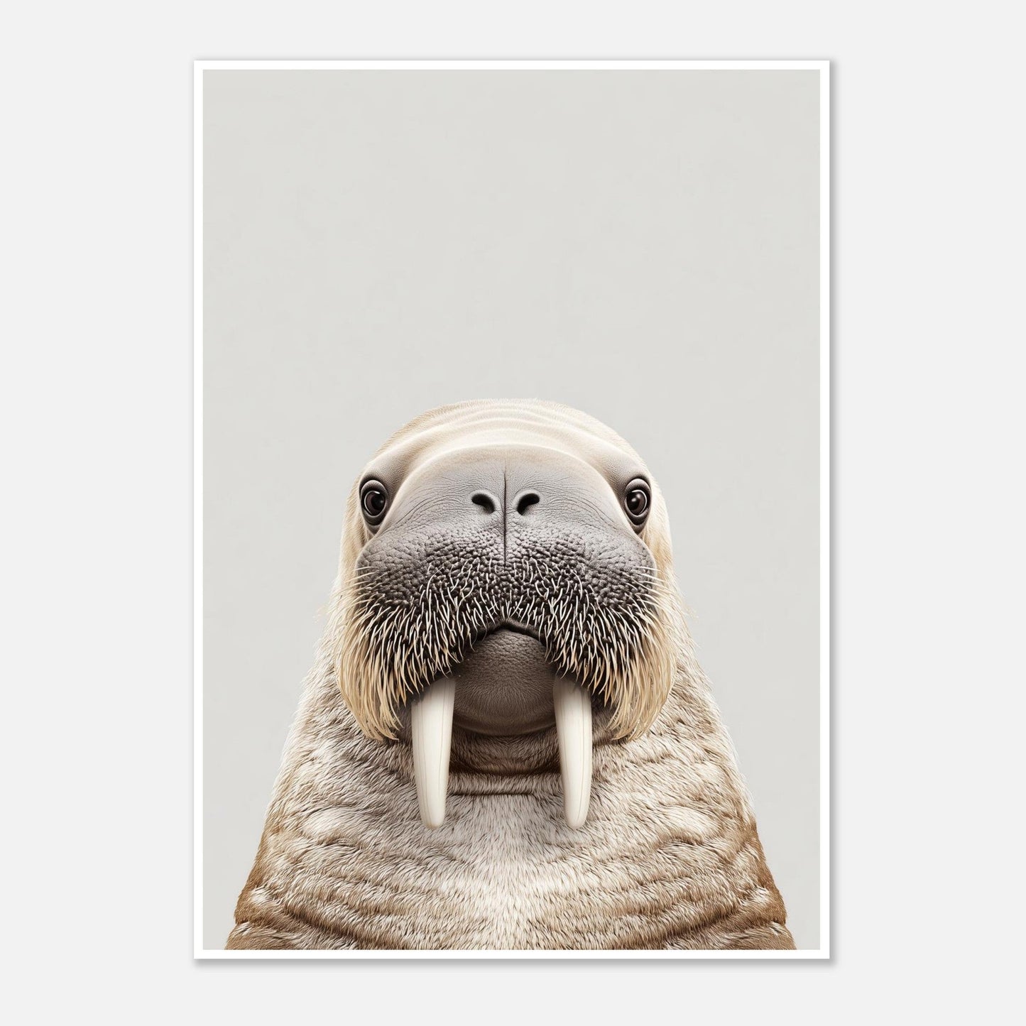 Walrus portrait poster - Sillystroke