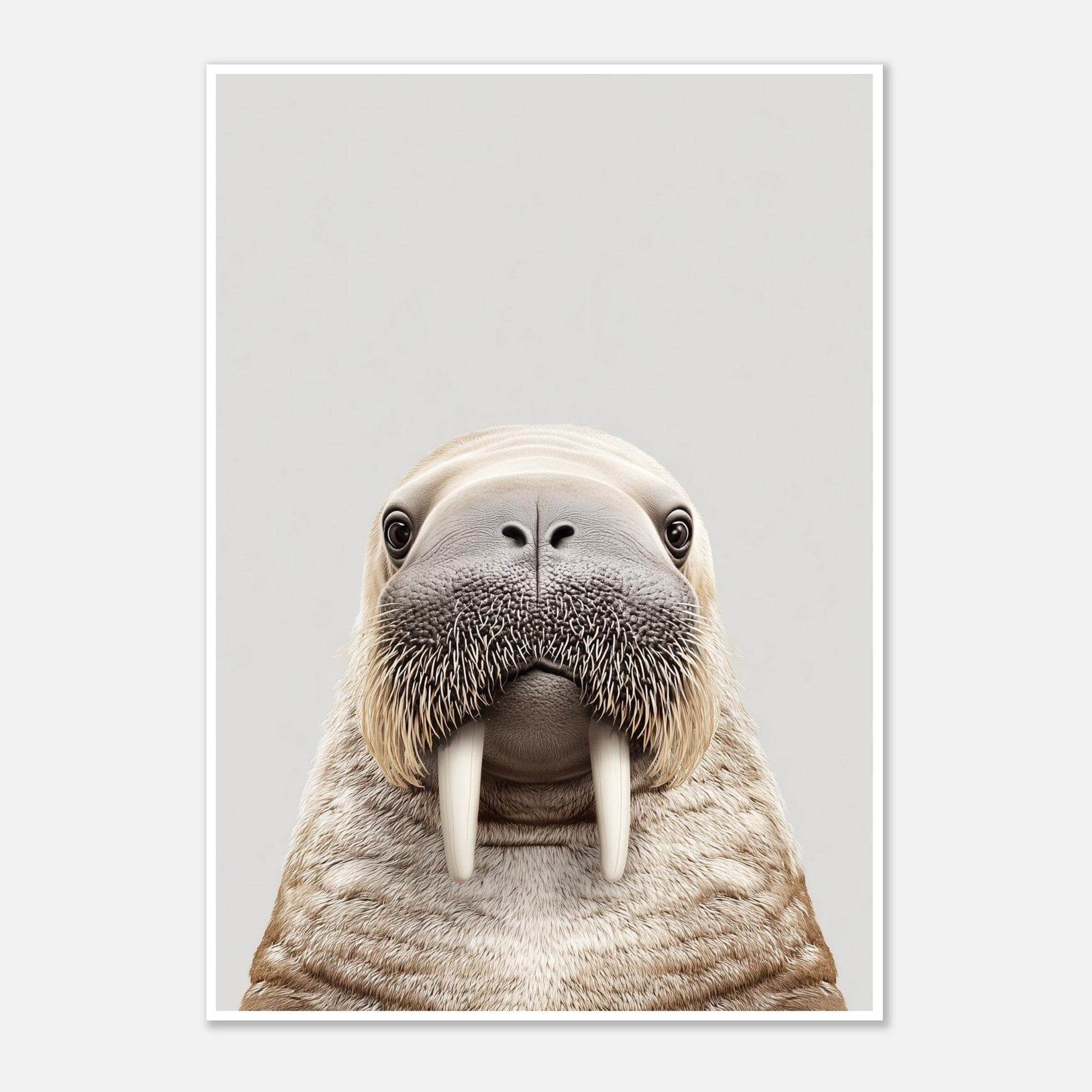Walrus portrait poster - Sillystroke