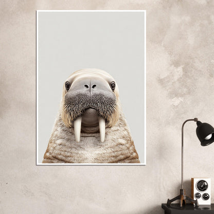 Walrus portrait poster - Sillystroke