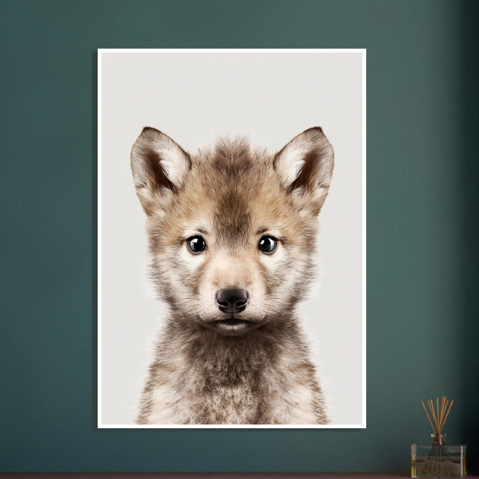 Wolf portrait poster - Sillystroke