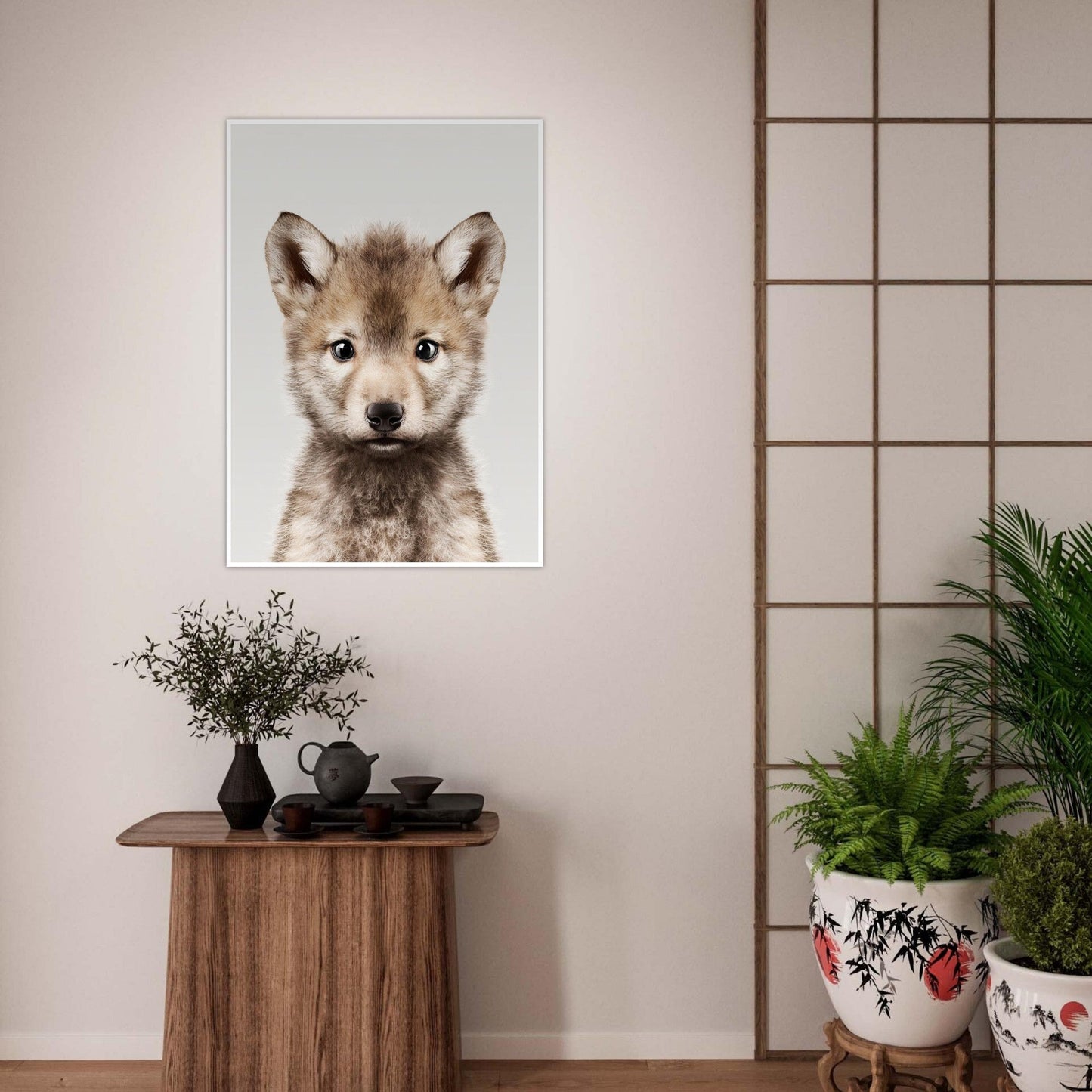 Wolf portrait poster - Sillystroke