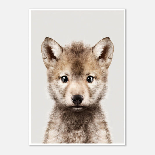 Wolf portrait poster - Sillystroke