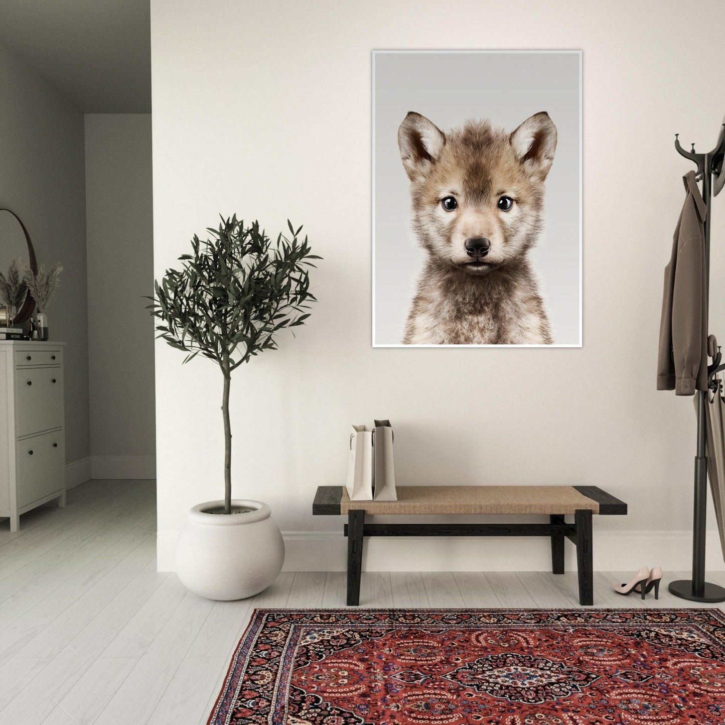 Wolf portrait poster - Sillystroke