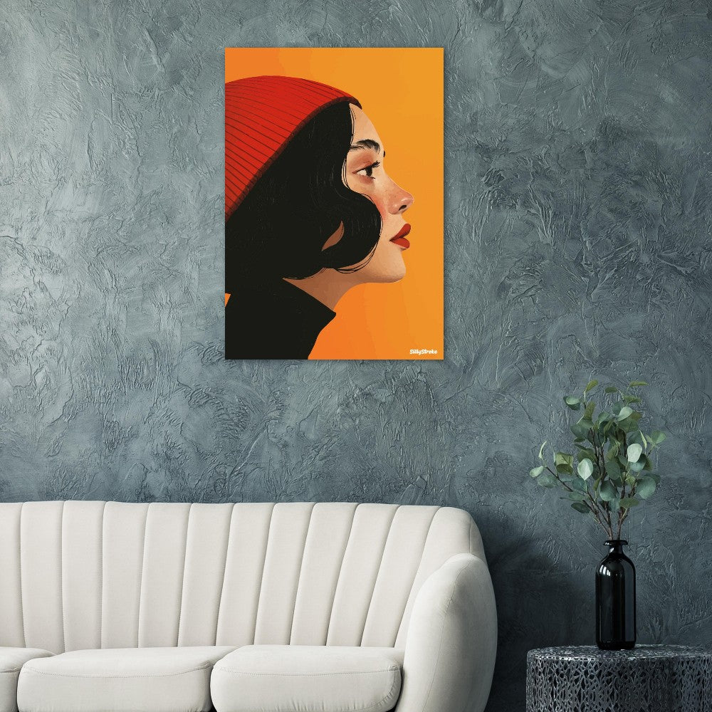 Woman profile poster - Sillystroke