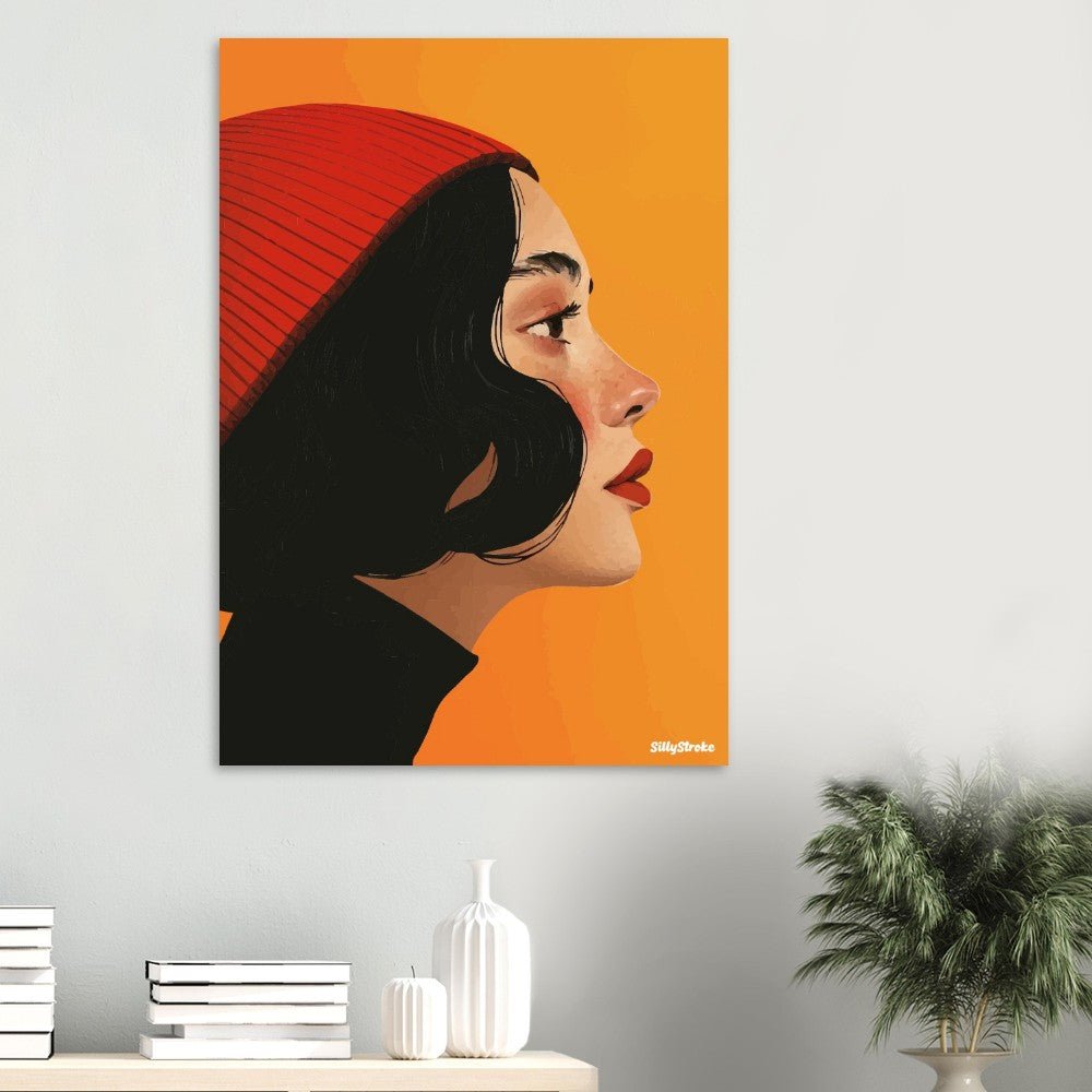 Woman profile poster - Sillystroke