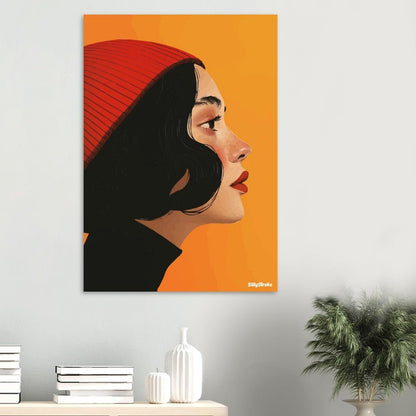 Woman profile poster - Sillystroke
