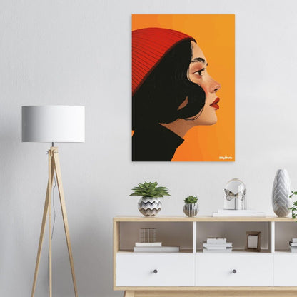 Woman profile poster - Sillystroke