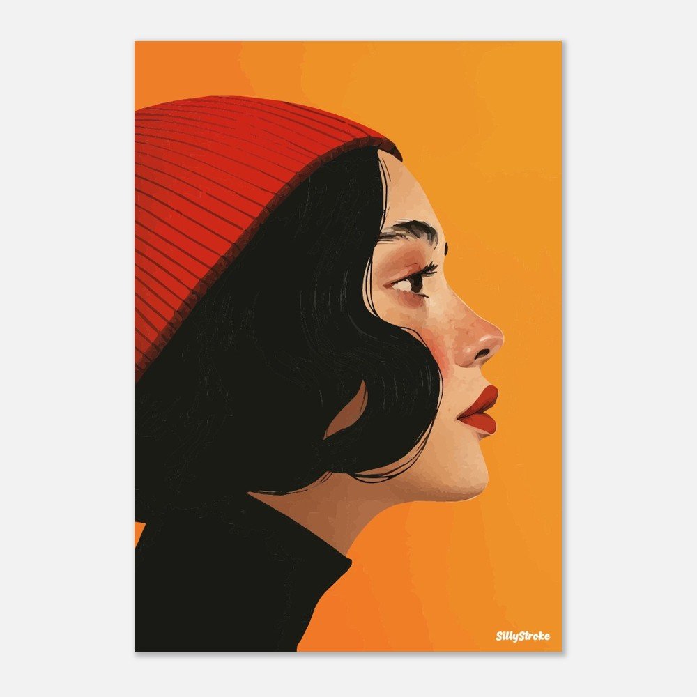 Woman profile poster - Sillystroke
