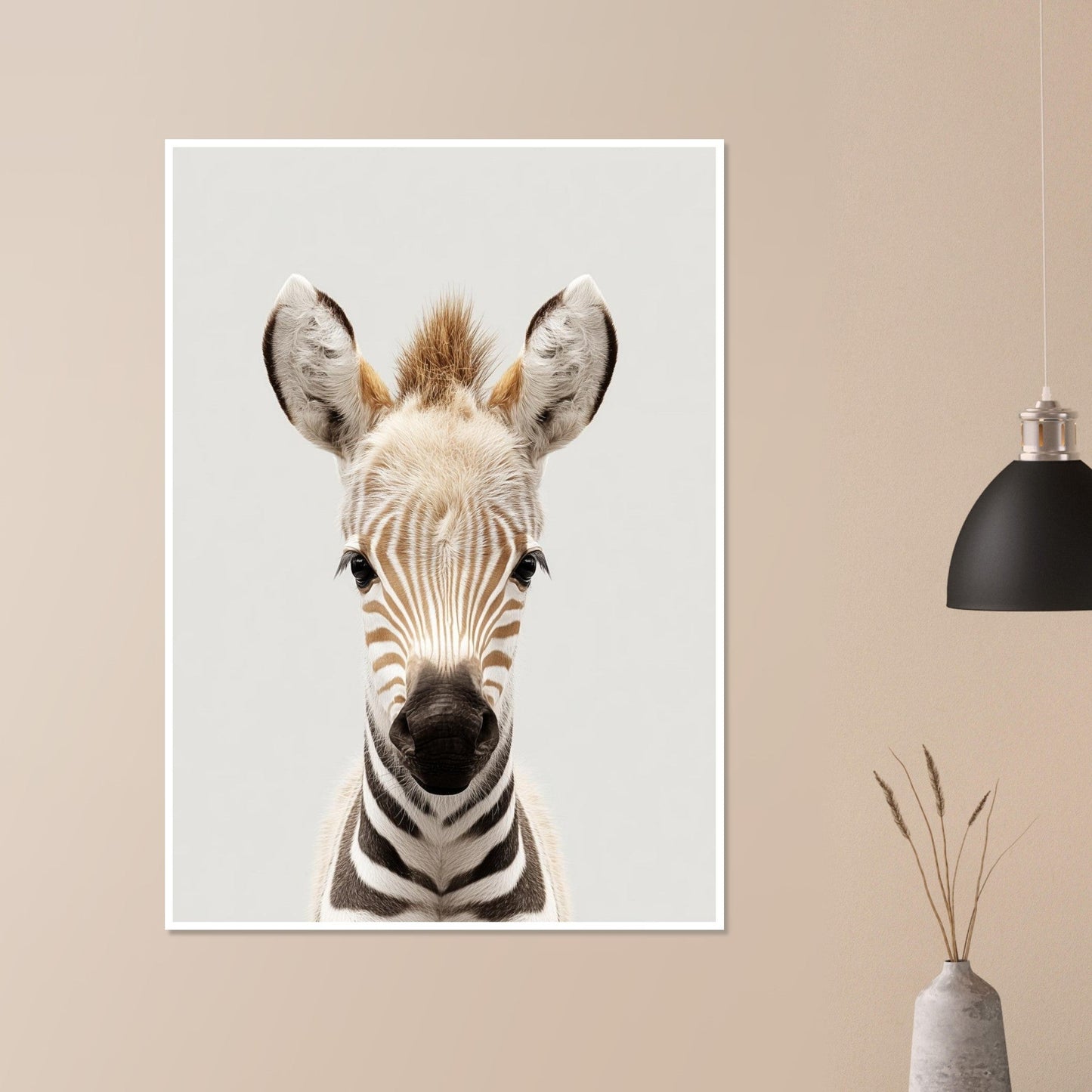 Zebra portrait poster - Sillystroke