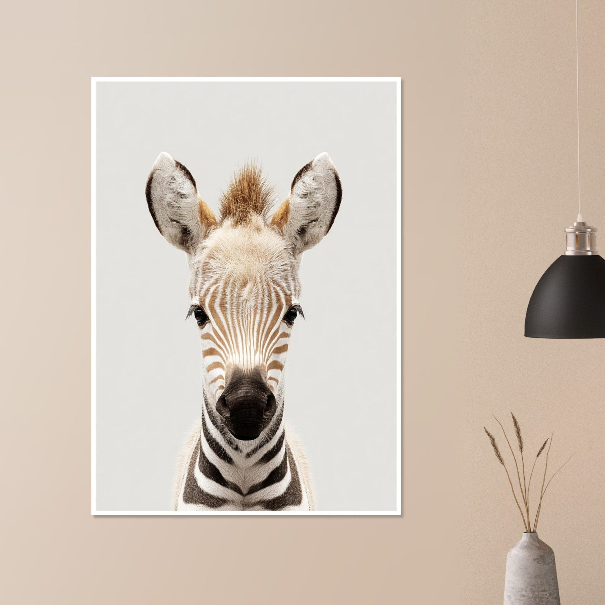 Zebra portrait poster - Sillystroke